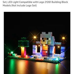 DALDER LED Lighting Kit for LEGO Minecraft: The Wolf Stronghold set.